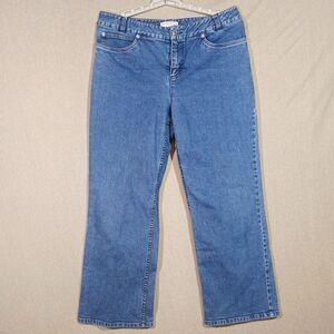 Pendleton Petite Straight Leg Stretch Jeans in Medium Wash 14P
